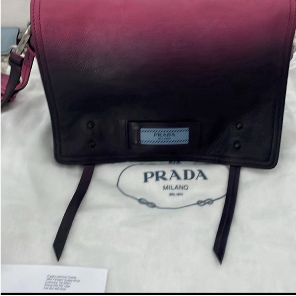 PRADA NEW Ombre Pink and Black Shoulder Bag Retail $ 2,550